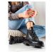 FILIPPO LACE-UP ANKLE BOOTS WITH PATTERN