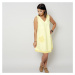 Krátké citronové šaty s kapsičkou 10794