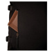 Bagind Roluy Misty - praktický unisex batoh z černého canvasu s koženými detaily