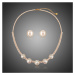 Victoria Filippi Souprava náhrdelníku a náušnic Swarovski Elements Trinidad SET0271 Bílá/čirá 41