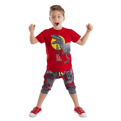 Sada chlapeckého trička a kraťasů Denokids Dino Camouflage