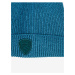 Modrá pánská žebrovaná vlněná čepice Blauer