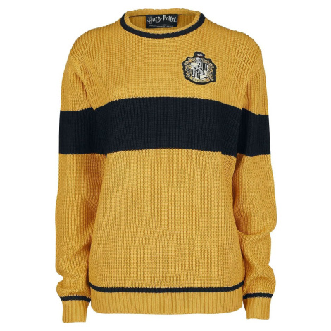 Harry Potter Hufflepuff - Quidditch Pletený svetr žlutá/cerná