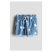 H & M - Bavlněné šortky - modrá
