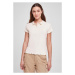 Ladies Rib Polo Tee - whitesand