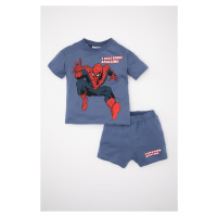 DEFACTO Baby Boy Marvel Comics Short Sleeve T-Shirt Shorts 2-Piece Set