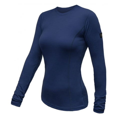Sensor Merino Active dámské tričko s dlouhým rukávem Deep blue