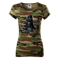 Dámské tričko Darth Vader Skateboard  - tričko pro milovníky humoru a filmů