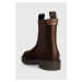 Semišové boty Gant Kelliin dámské, hnědá barva, na plochém podpatku, 27553349.G46