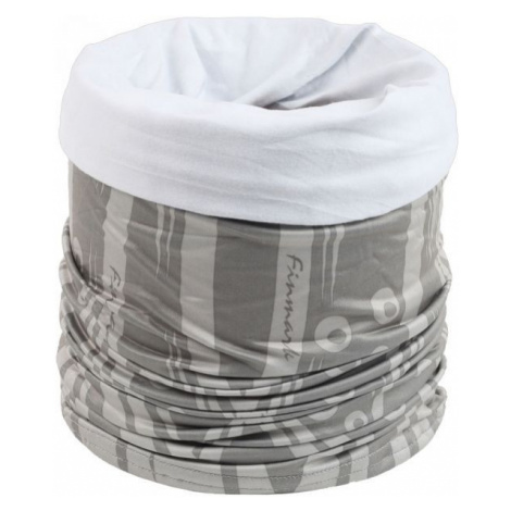 Finmark MULTIFUNCTIONAL SCARF WITH FLEECE Multifunkční šátek s fleecem, šedá, velikost