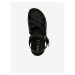 Černé dámské kožené sandály Geox