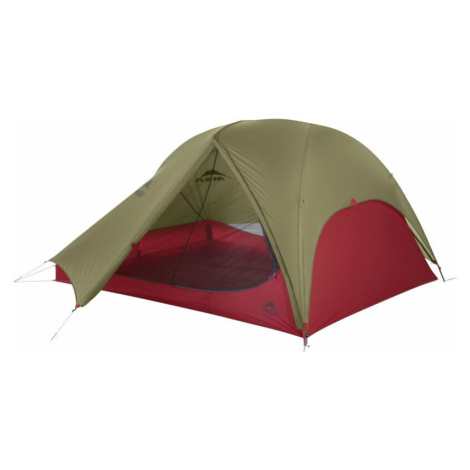 MSR FreeLite 3-Person Ultralight Backpacking Tent Green/Red Stan