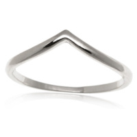 Stříbrný prsten bez kamínků AGG445F