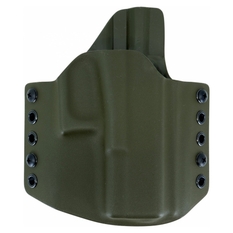 OWB Glock 19 - vnější pistolové pouzdro s polovičním SweatGuardem RH Holsters® – Olive Green