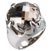 Stříbrný prsten s krystaly šedý 35803.5