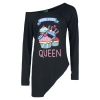 Sesame Street Junk Food Queen Dámské tričko s dlouhými rukávy černá