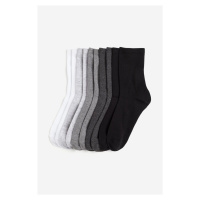 H & M - Balení: 10 párů ponožek - bílá