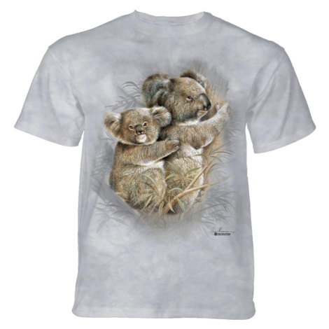 Pánské batikované triko The Mountain - Koalas - šedé