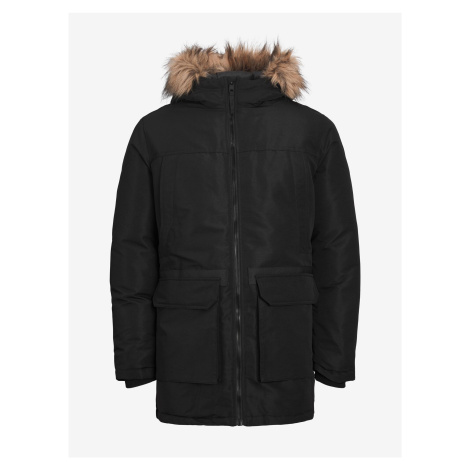 Černá pánská zimní parka Jack & Jones Wing - Pánské