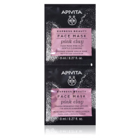 Apivita Express Beauty Pink Clay čisticí maska na obličej 2x8 ml