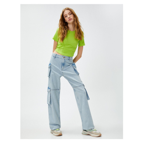 Koton Cargo Jeans s vysokým pasem - Bianca Jeans