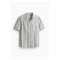 H & M - Košile resort z lněné směsi Regular Fit - bílá