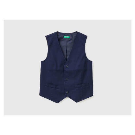 Benetton, Lined Vest With Buttons United Colors of Benetton