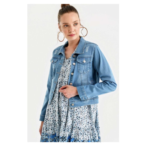 Bigdart 0612 Pocket Denim Jacket - Light Blue