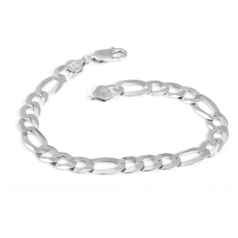 Pánský stříbrný náramek figaro 23 cm 66508F Silver style