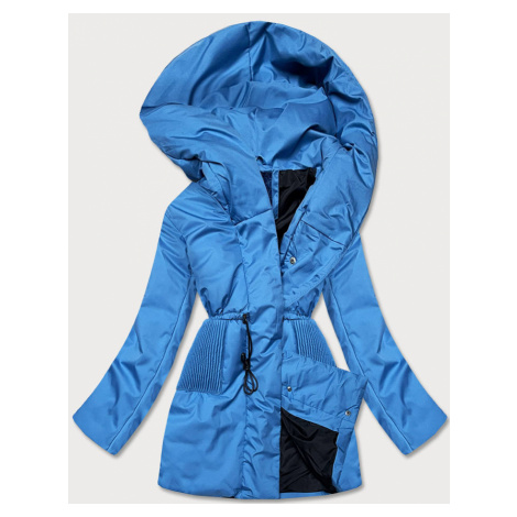Světle modrá dámská bunda s kapucí (HO-22) Ann Gissy