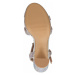NEW LOOK Páskové sandály 'QUEENY 3' stříbrná / průhledná