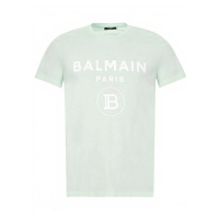 BALMAIN Paris Label Mint tričko