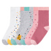 lupilu® Dívčí ponožky s BIO bavlnou, 7 párů (pruhy/puntíky/srdce)