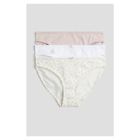 H & M - Bavlněné kalhotky 3 kusy - růžová