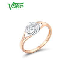 Zlatý prsten kombinace barev jemná růže Listese