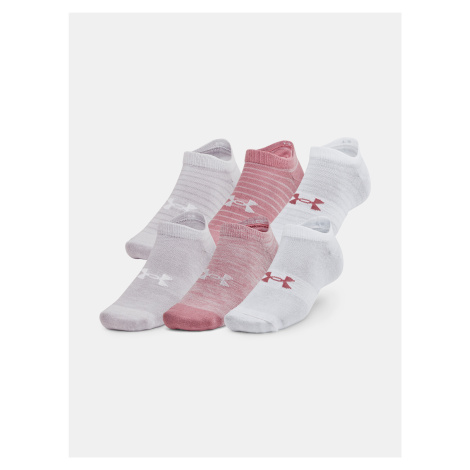 Under Armour Ponožky UA Essential No Show 6pk-PNK - unisex