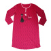 Dámská noční košile - Wolf D2142, sytě růžová Barva: Růžová
