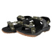 ALPINE PRO CALDAS Pánské sandály, tmavě zelená, velikost