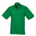 Premier Workwear Pánská košile s krátkým rukávem PR202 Emerald -ca. Pantone 341