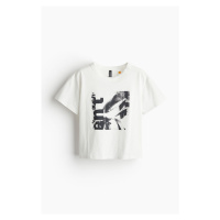 H & M - Tričko's potiskem - bílá