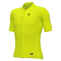 ALÉ Cyklistický dres s krátkým rukávem - R-EV1 C SILVER COOLING - žlutá