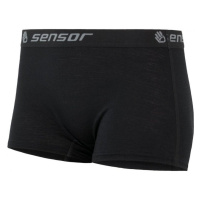 Sensor Merino active kalhotky s nohavičkou Černá
