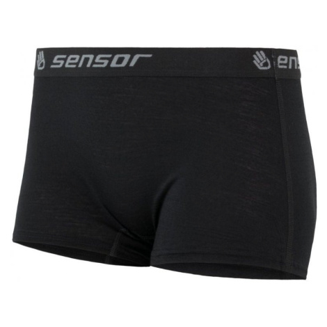 Sensor Merino active kalhotky s nohavičkou Černá
