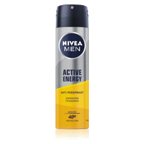 Nivea Men Active Energy antiperspirant ve spreji pro muže 150 ml