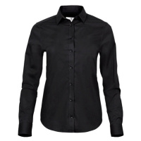 Tee Jays Dámská strečová košile - větší velikosti TJ4025X Black