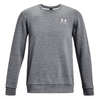 Essential Fleece Crew | Pitch Gray Medium Heather/White