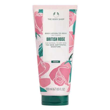 The Body Shop Tělové mléko pro normální až suchou pokožku British Rose (Body Lotion) 200 ml