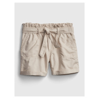 GAP Dětské kraťasy high-rise paperbag waist shorts - Holky