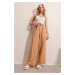 Trend Alaçatı Stili Women's Cinnamon Elastic Waist, Comfortable Cut Aerobin Pants for Women