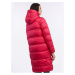 Tmavě růžový dámský zimní prošívaný kabát SAM 73 Hedvika
